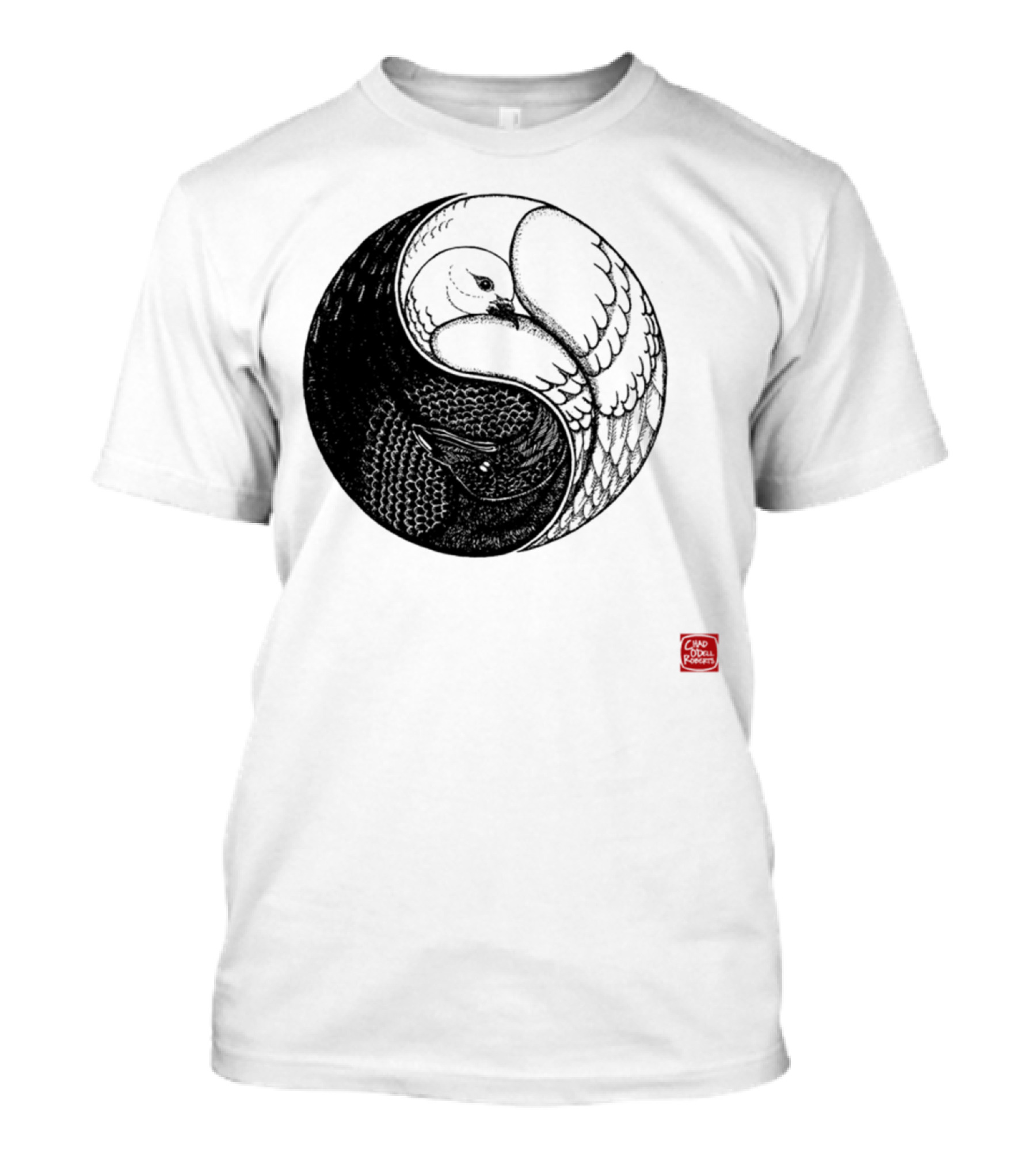 Raven And Dove Yin Yang By Camp Hoborobo T-Shirt