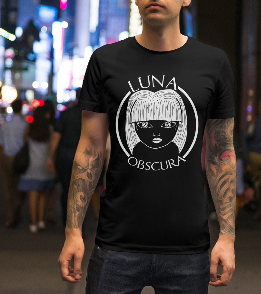 Luna Obscura Mysterious Girl Circle Emblem T-Shirt