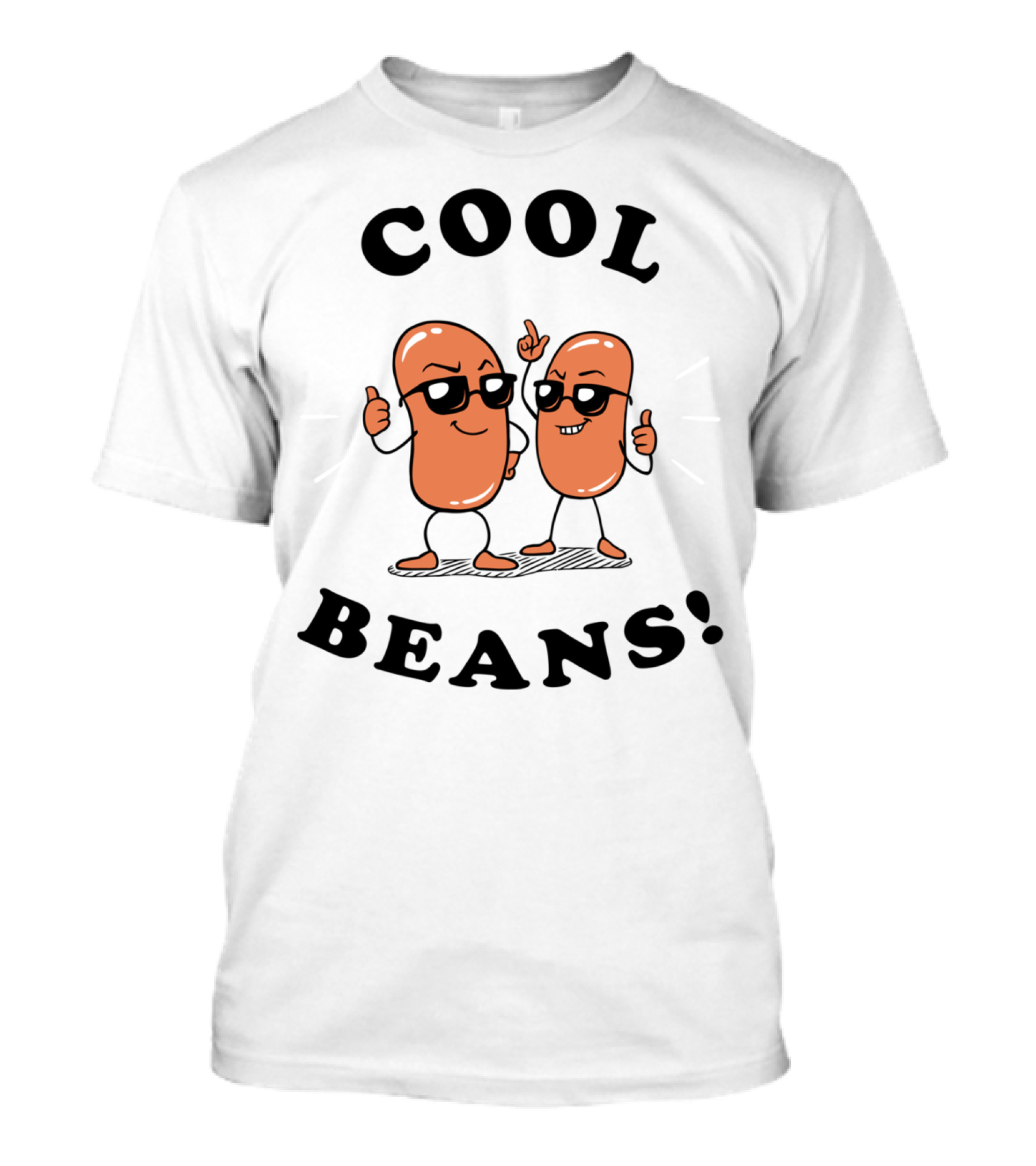 COOL BEANS Fun Cartoon Characters Thumbs Up T-Shirt
