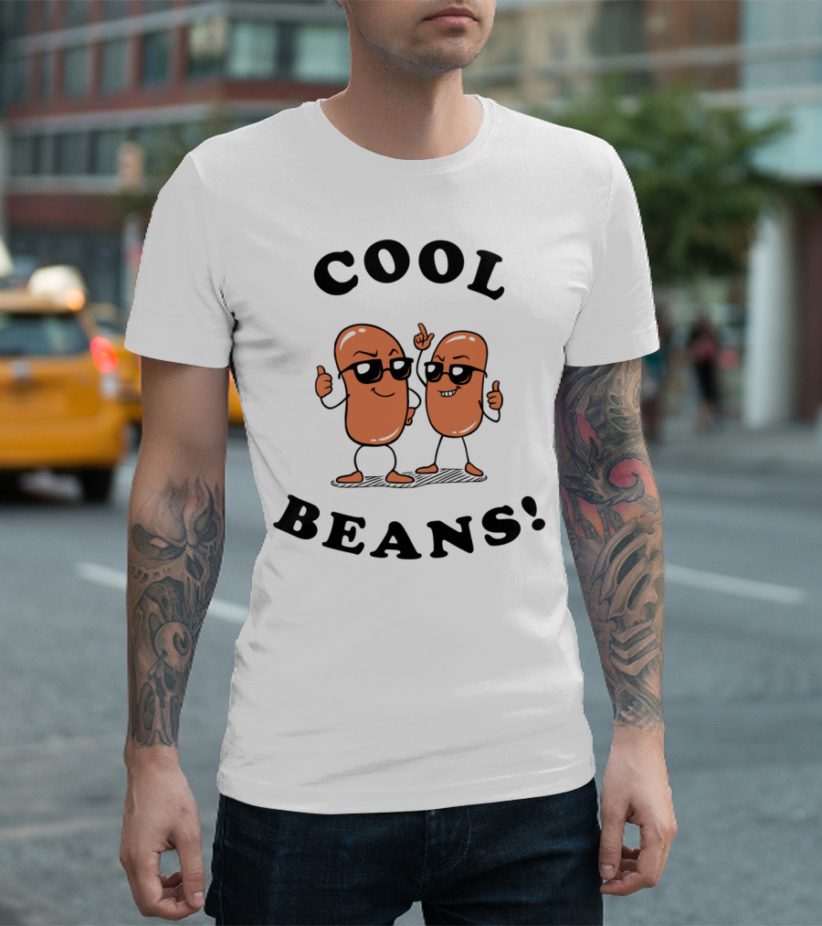 COOL BEANS Fun Cartoon Characters Thumbs Up T-Shirt