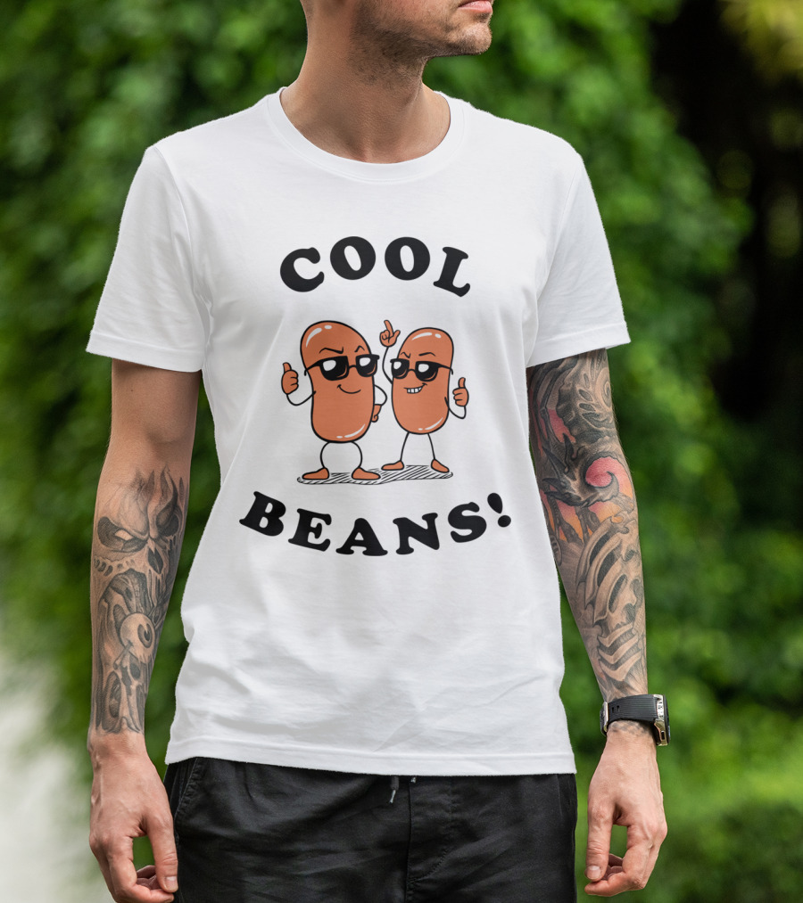 COOL BEANS Fun Cartoon Characters Thumbs Up T-Shirt