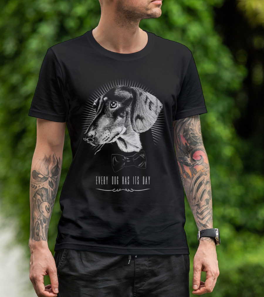 Every Dog Has Its Day Bow Tie T-Shirt
