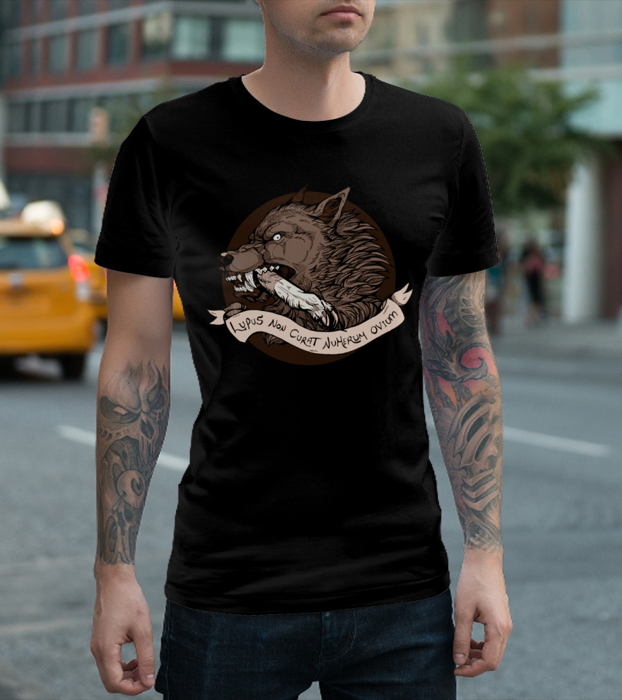 Lupus Non Curat Numerum Ovium Wolf T-Shirt
