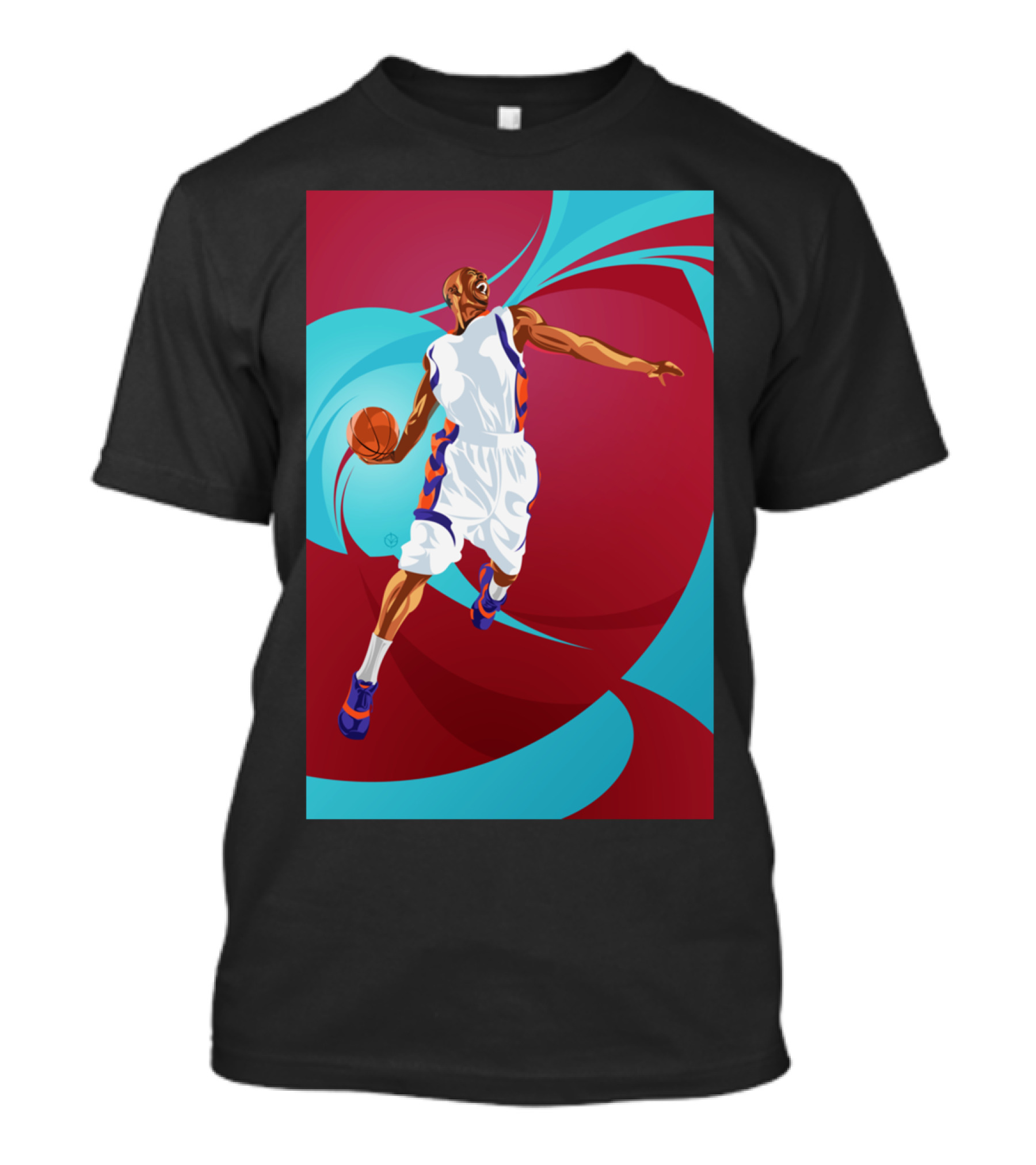 Basketball Jump Shot Dynamic Motion By Nik T-Shirt