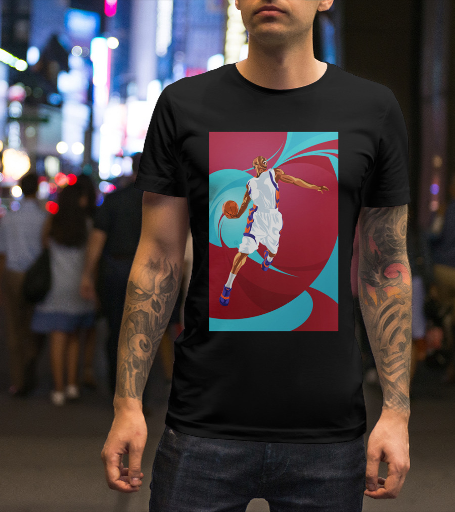 Basketball Jump Shot Dynamic Motion By Nik T-Shirt