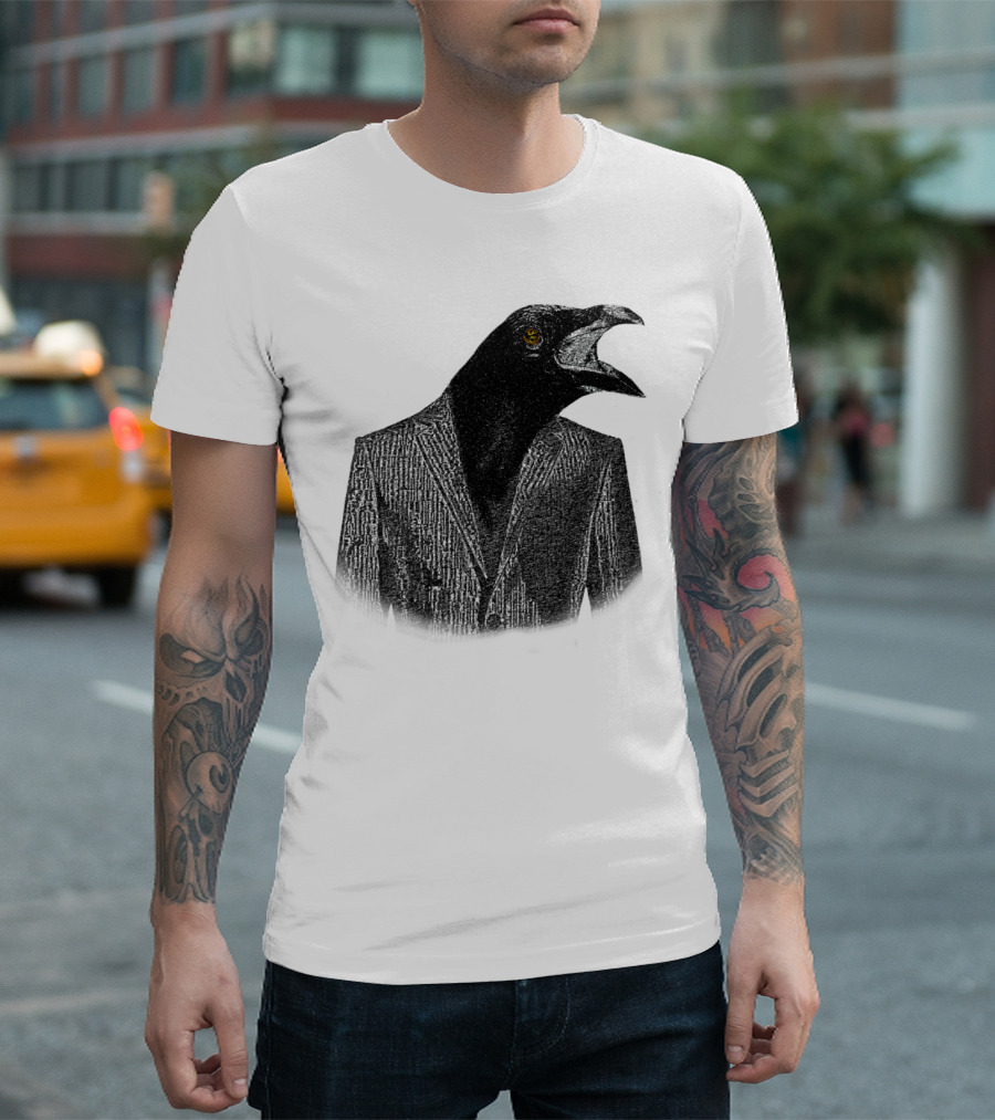 Ravens Head Suit Top Bird T-Shirt