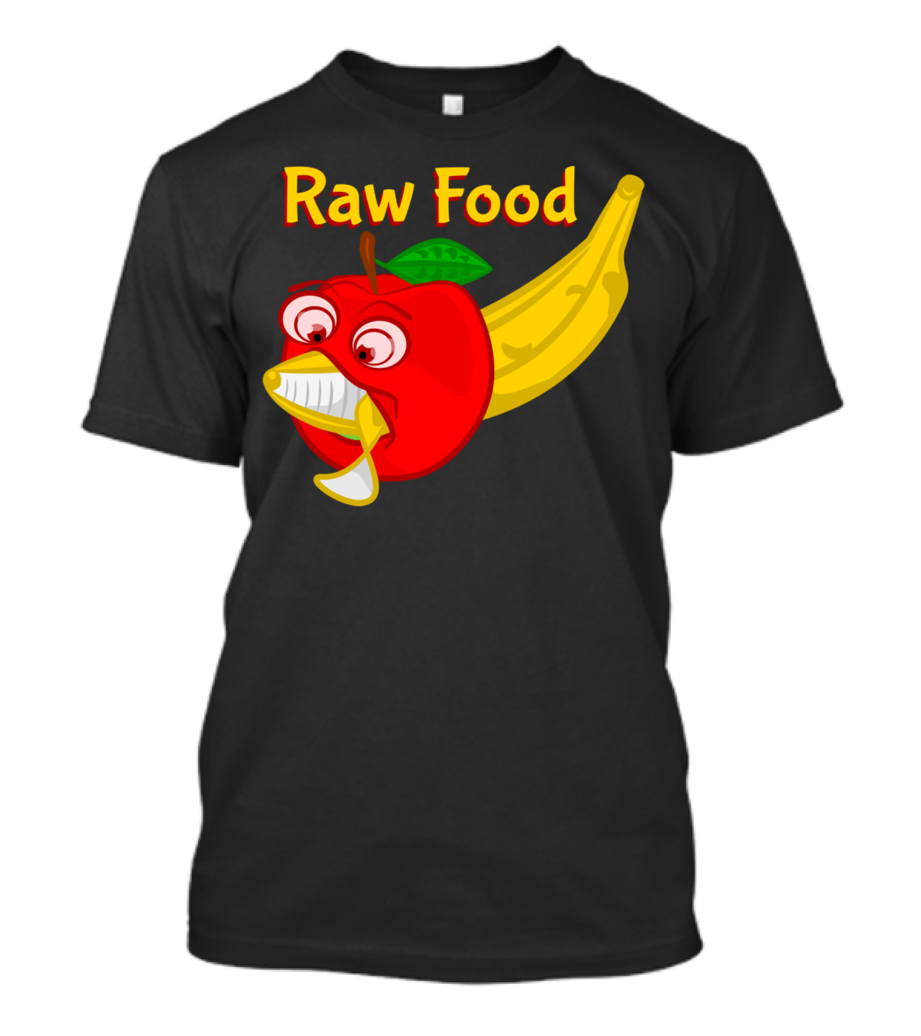 Raw Food Banana Apple Fight T-Shirt