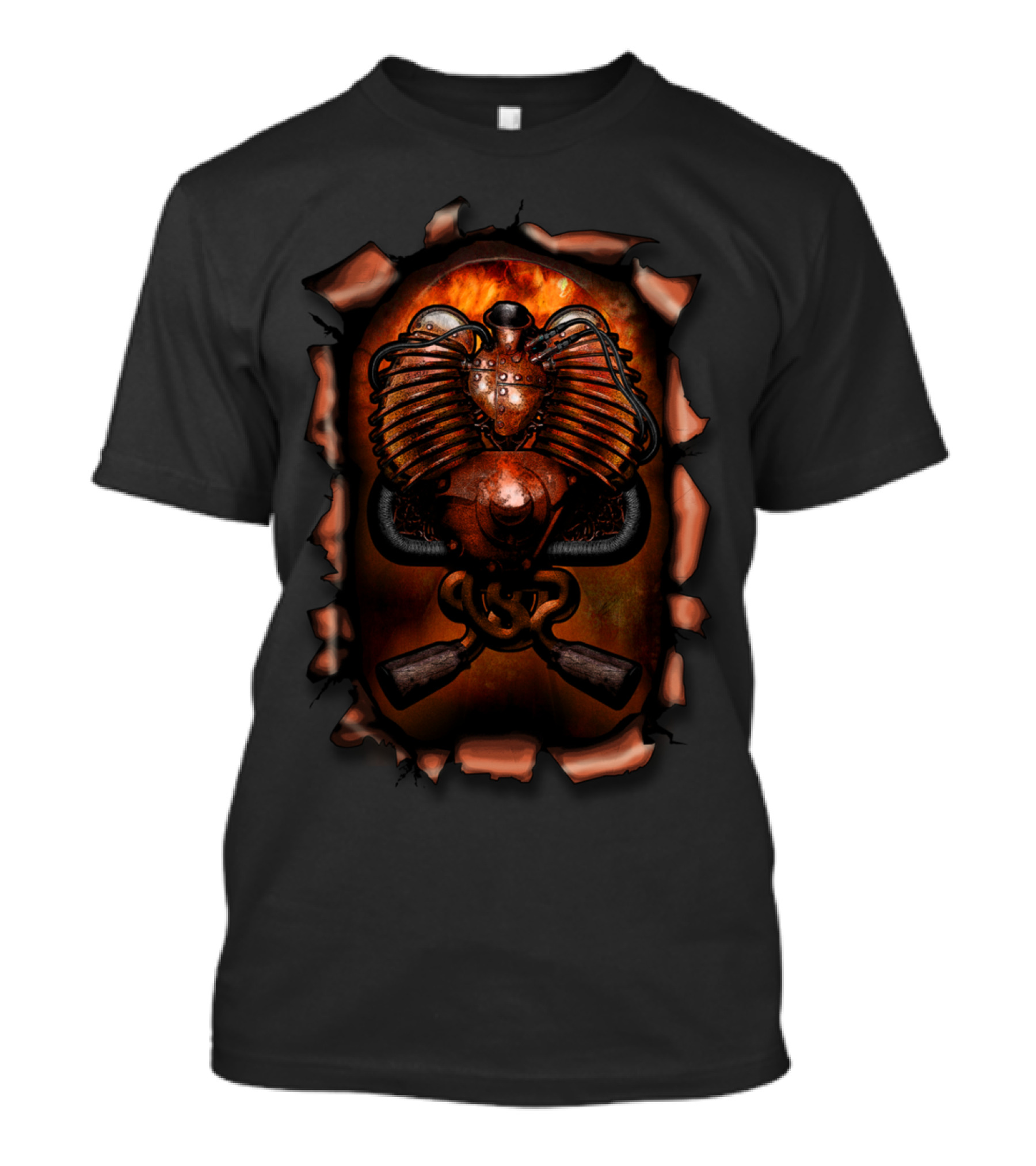 Anatomy Motor Engine Heart T-Shirt