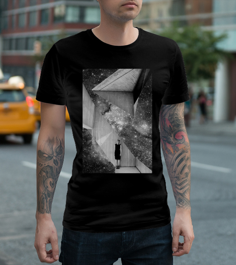 Sliver of Hope Amidst Cosmic Architecture T-Shirt
