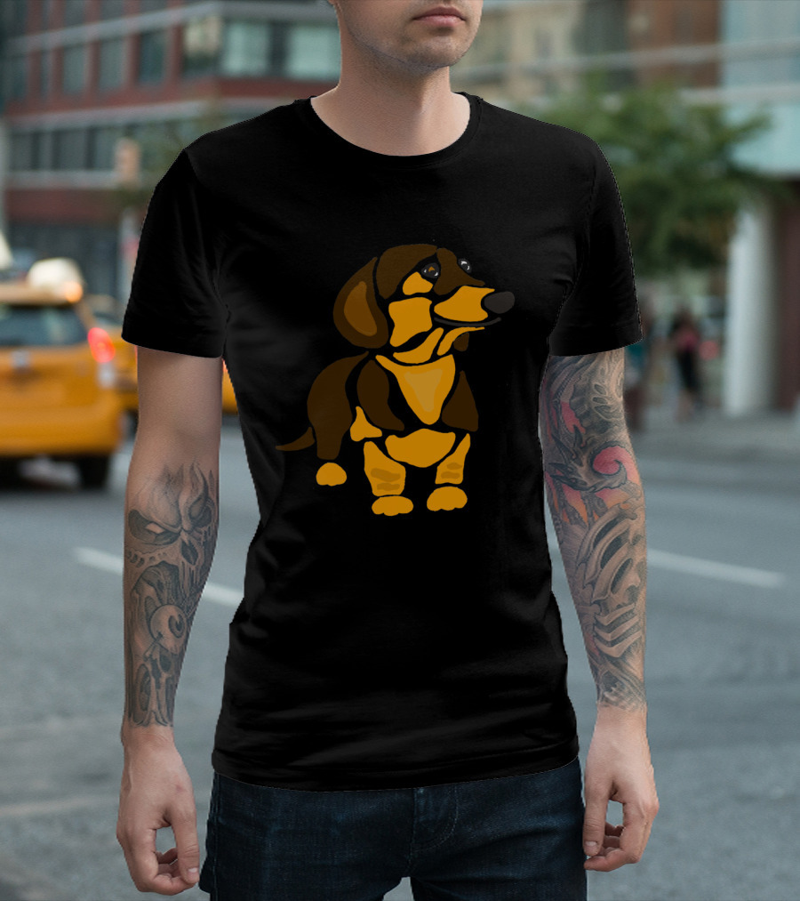 Cool Funny Funky Dachshund Dog T-Shirt