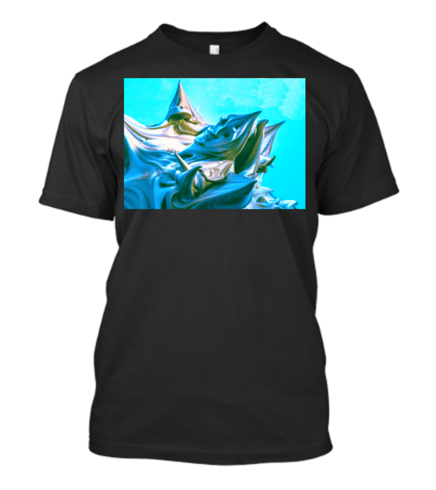 Foam Glacier Peaks In Surreal Turquoise Hues T-Shirt