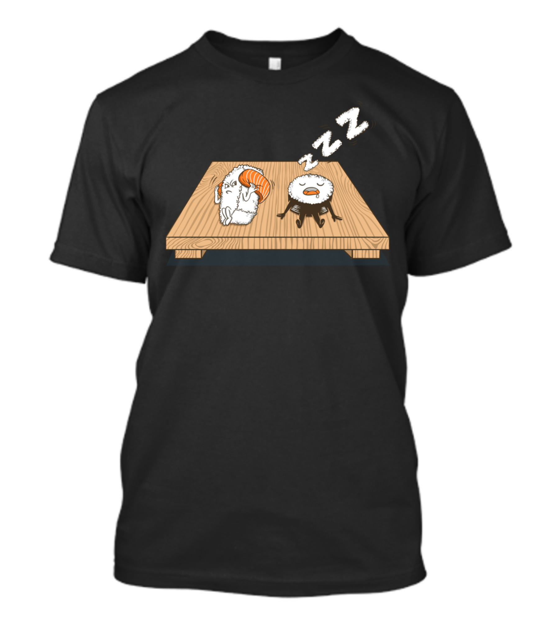 Sushi Snore Zzz Funny Sleeping Sushi Occurrence T-Shirt