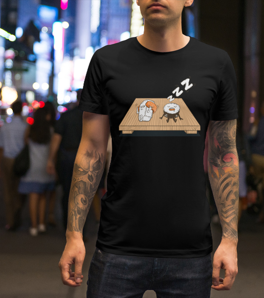Sushi Snore Zzz Funny Sleeping Sushi Occurrence T-Shirt