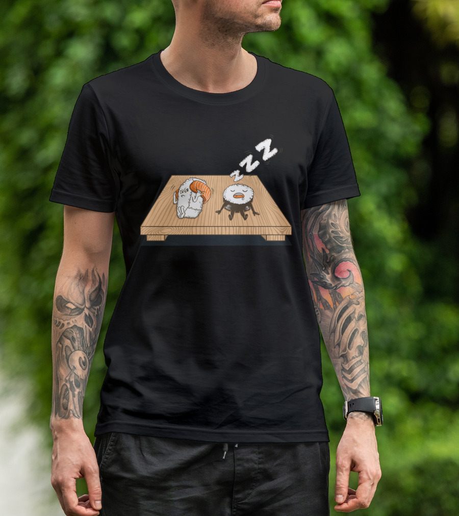 Sushi Snore Zzz Funny Sleeping Sushi Occurrence T-Shirt