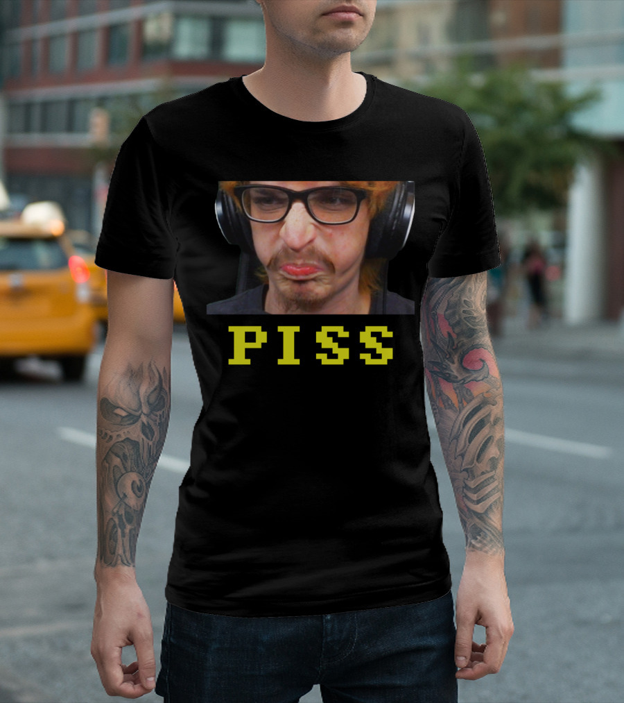 PISS Rage Face Headphones T-Shirt