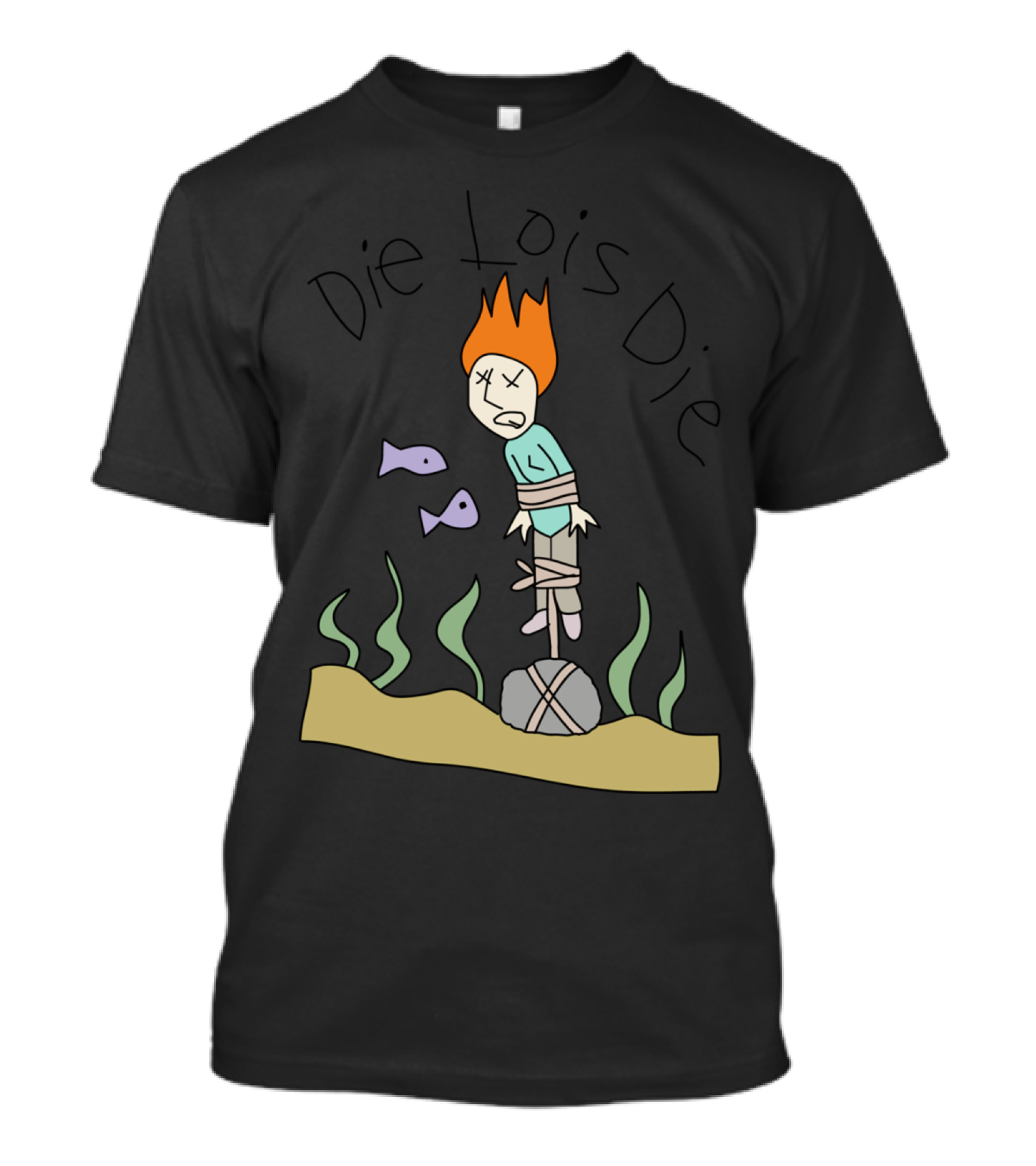 Die Lois Die Bound Underwater With Fish And Seaweed T-Shirt