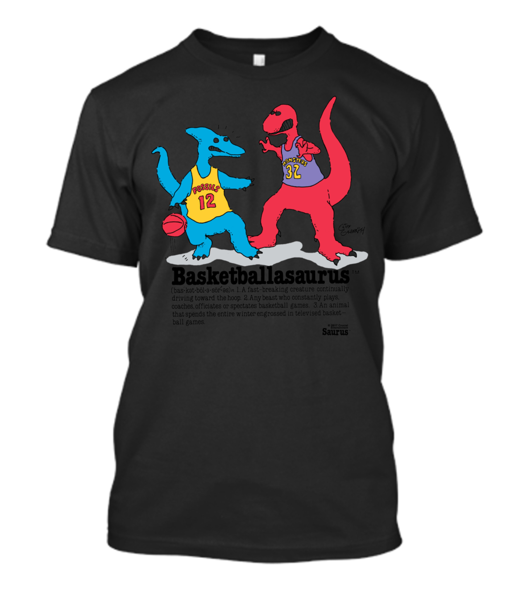 Basketballasaurus Fossils 12 Monsters 32 T-Shirt