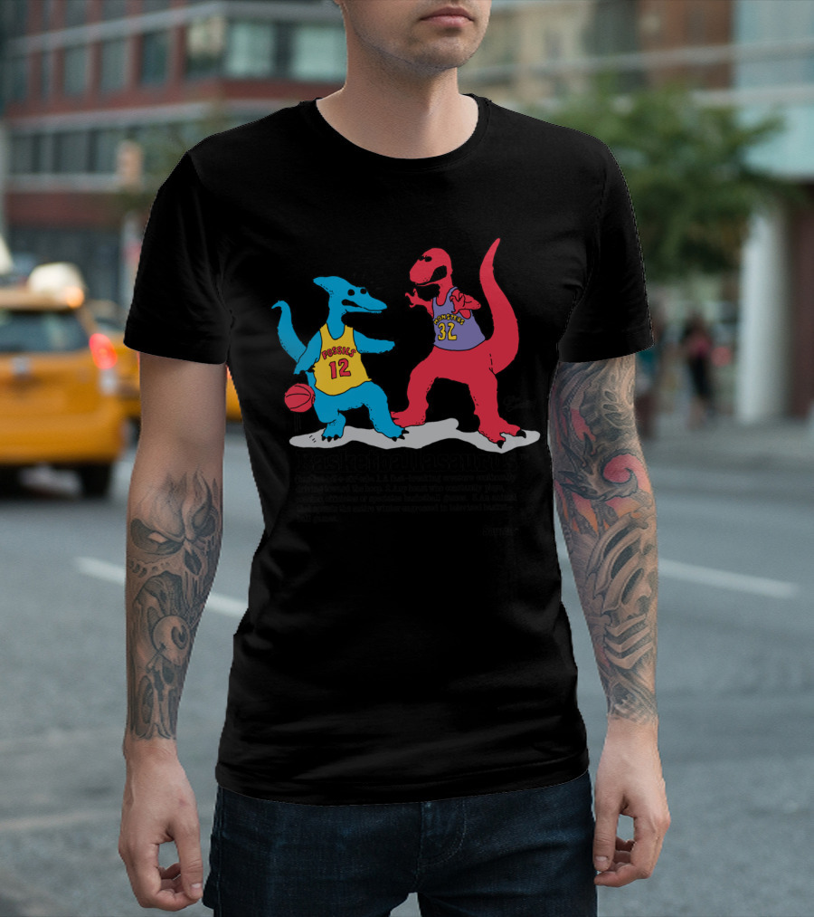 Basketballasaurus Fossils 12 Monsters 32 T-Shirt