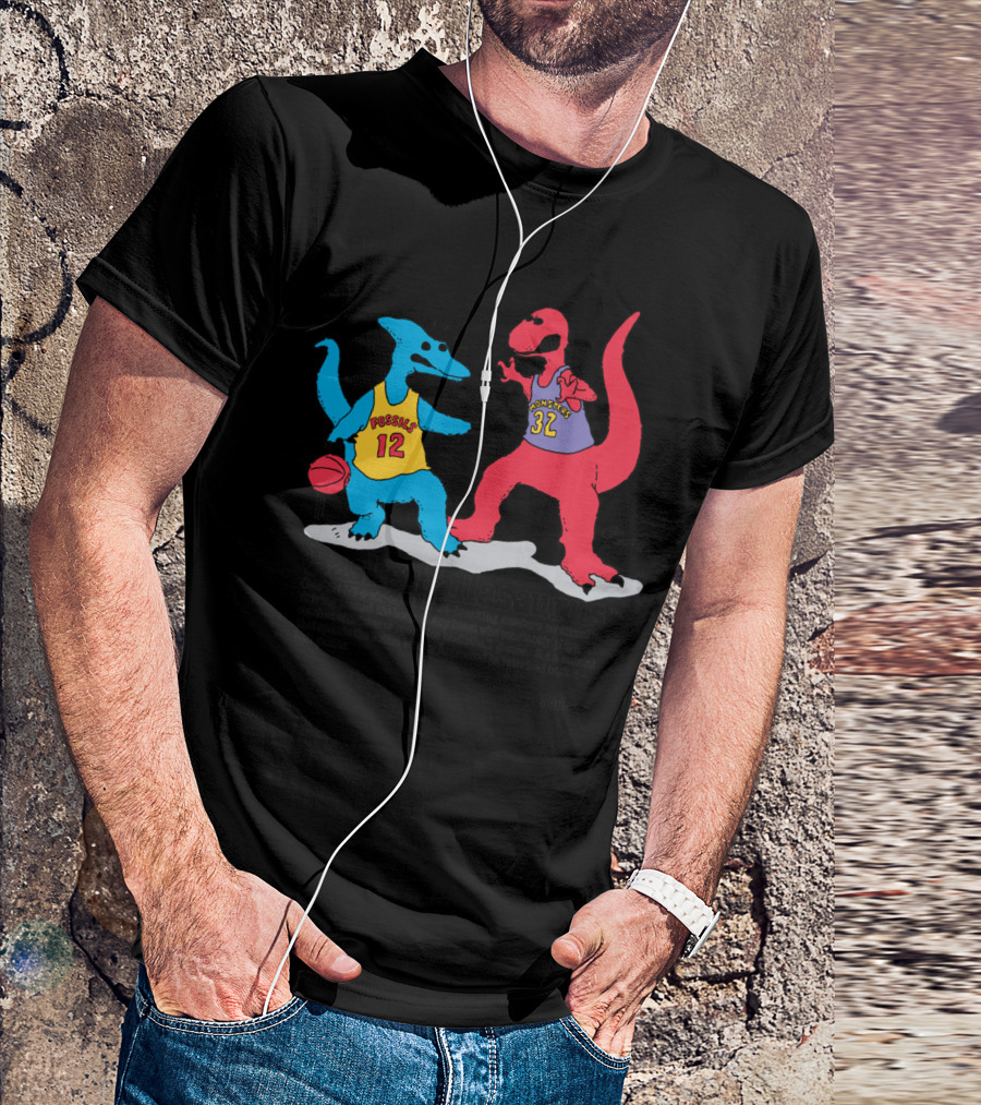 Basketballasaurus Fossils 12 Monsters 32 T-Shirt