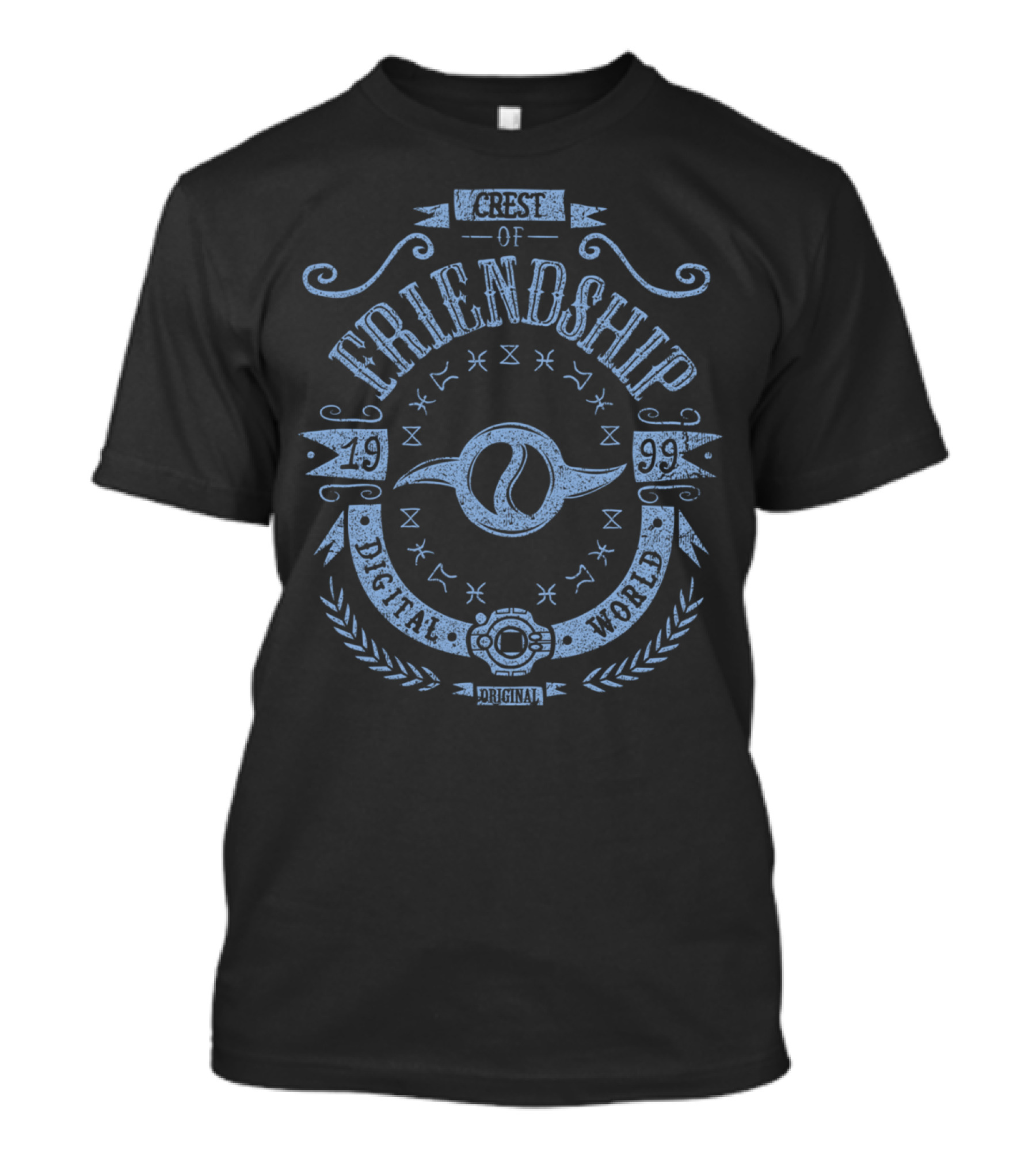 Crest Of Friendship Digital World 1999 Original T-Shirt