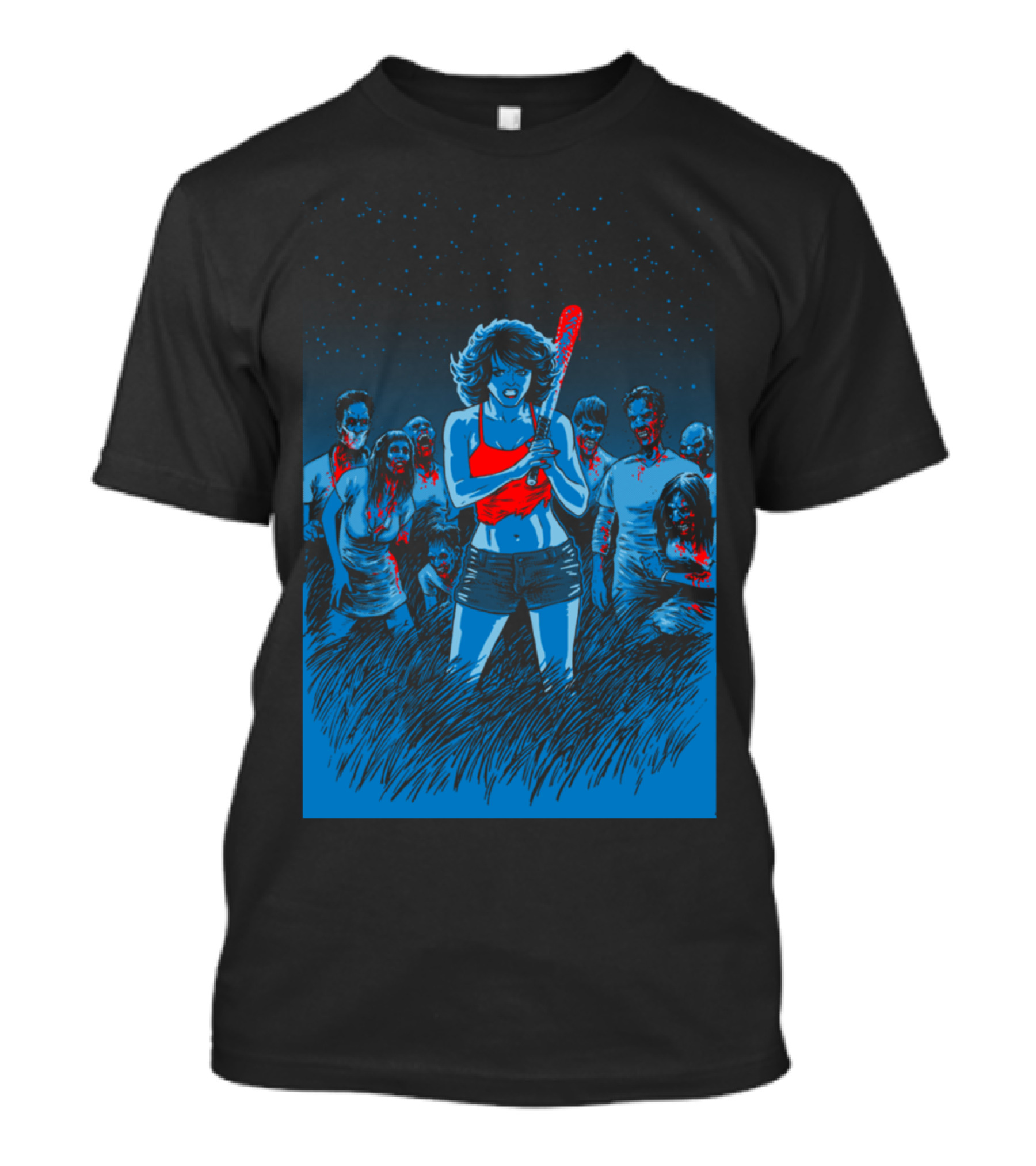 BATTER UP Zombie Apocalypse Night Fight T-Shirt