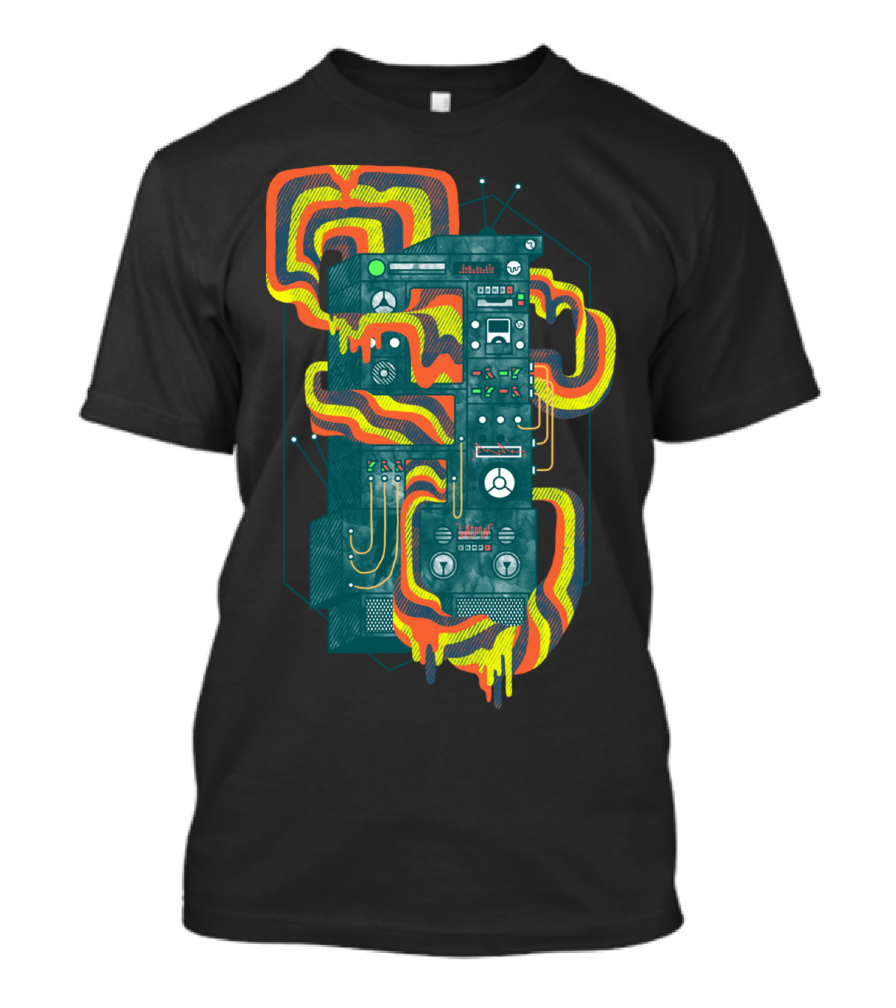 Magic Stereo Retro Vibes Audio Waves T-Shirt