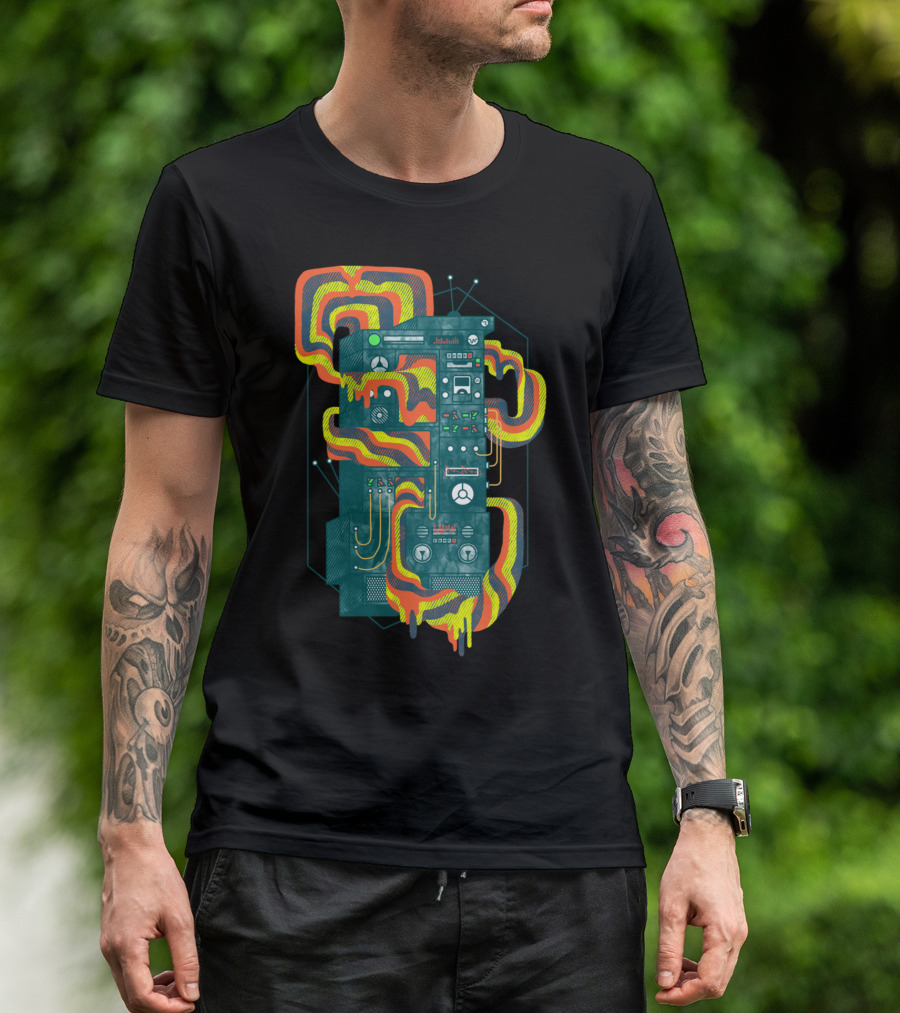 Magic Stereo Retro Vibes Audio Waves T-Shirt