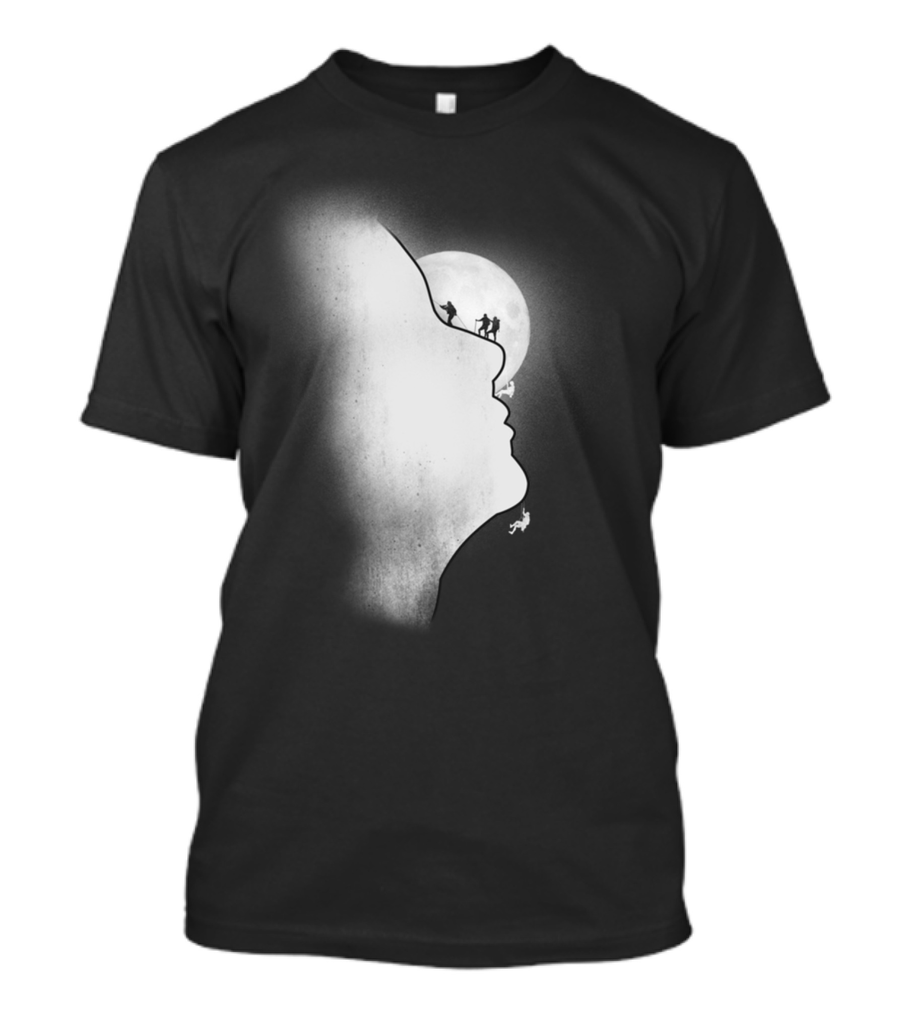 Exploring The Profile Adventure On The Moonlit T-Shirt