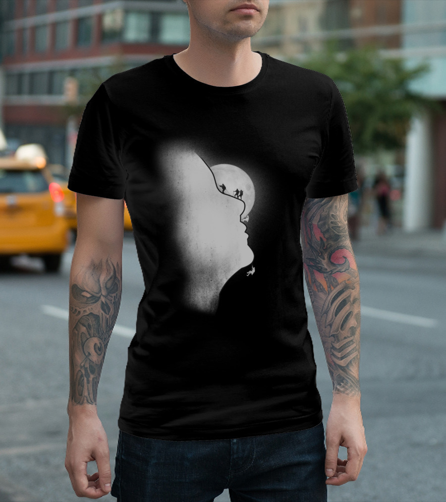 Exploring The Profile Adventure On The Moonlit T-Shirt