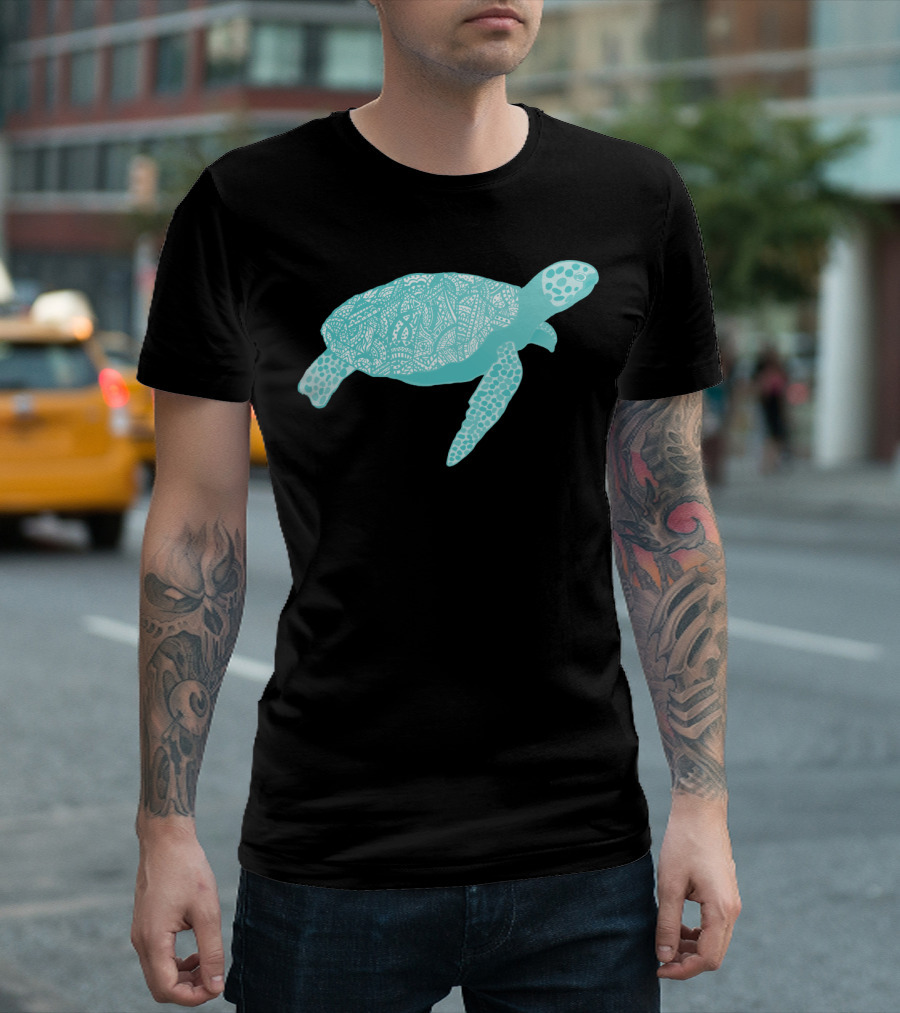 Cool Sea Turtle Intricate T-Shirt