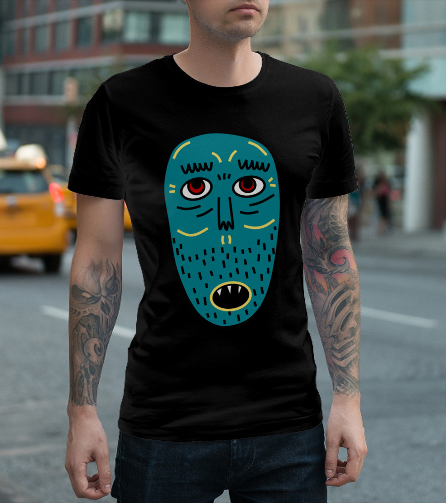 Abandoned Man Am Expression Mask T-Shirt