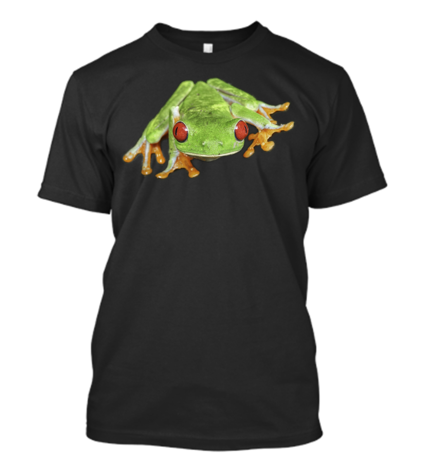 Red Eyed Tree Frog Bright Green And Orange Details T-Shirt
