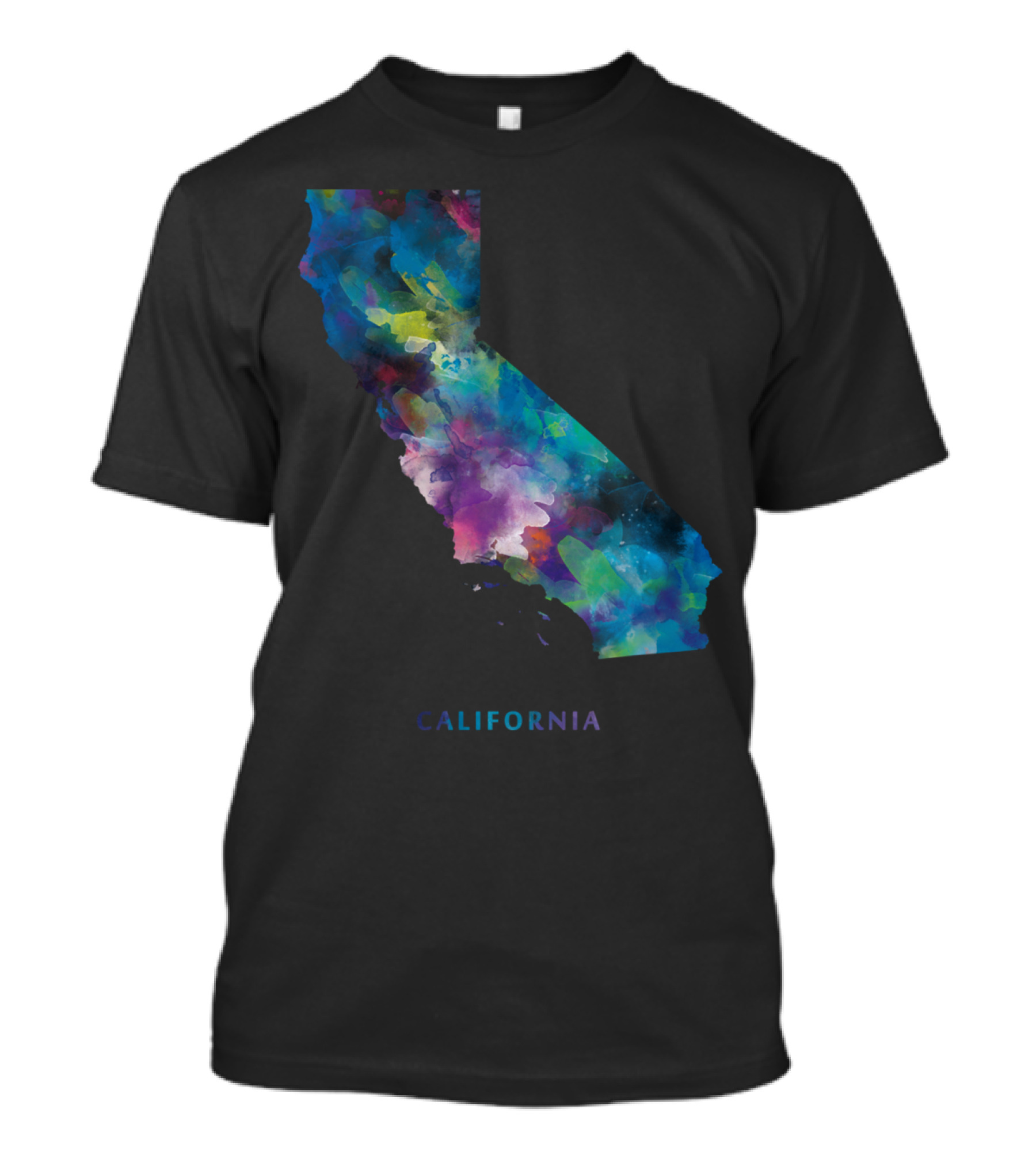 California Watercolor Map T-Shirt