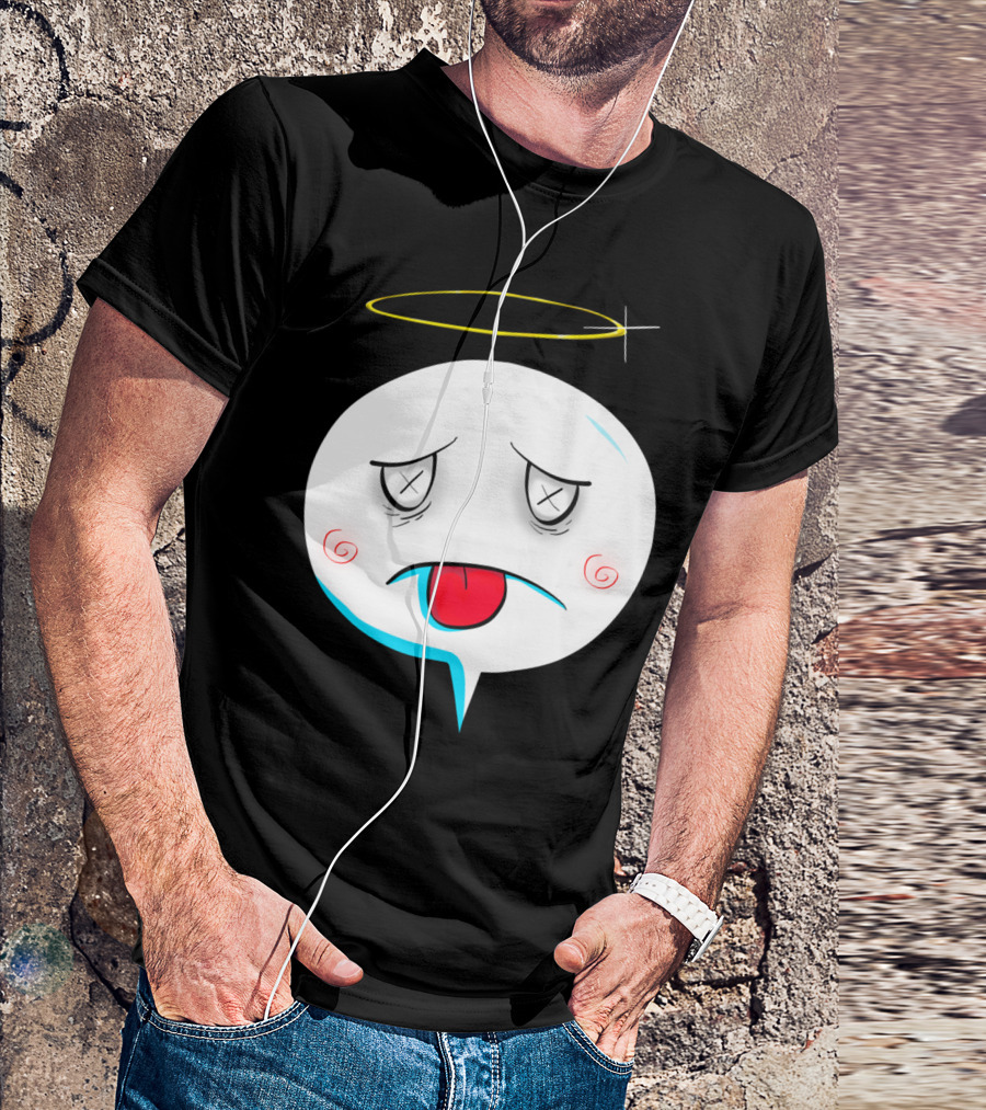 Angel Outside Halo Emoji Expression T-Shirt