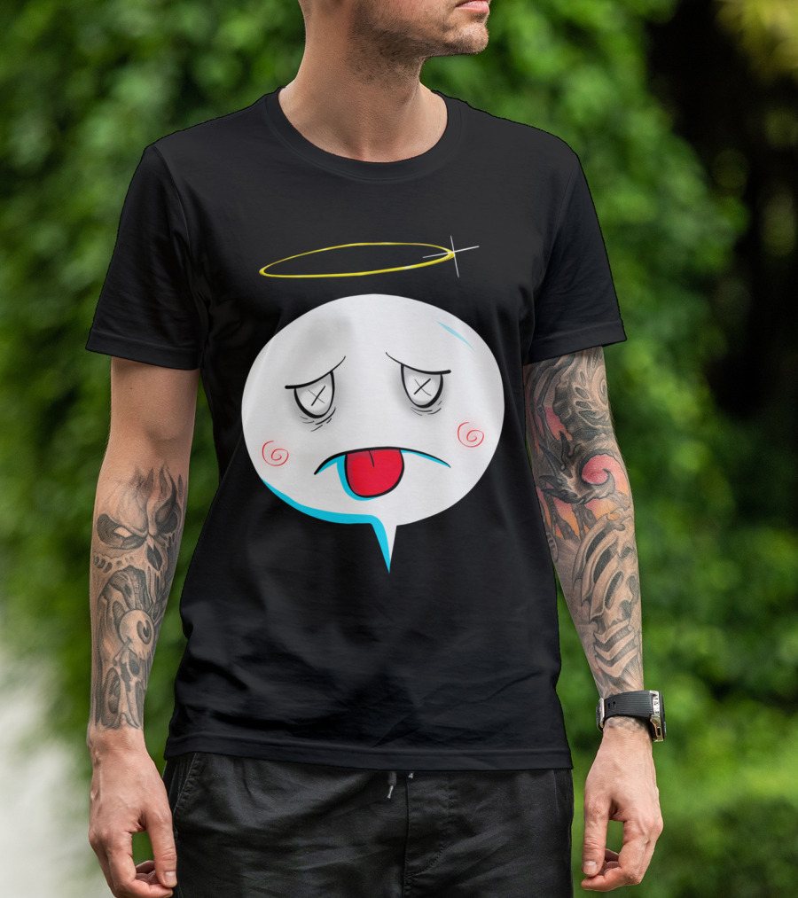 Angel Outside Halo Emoji Expression T-Shirt