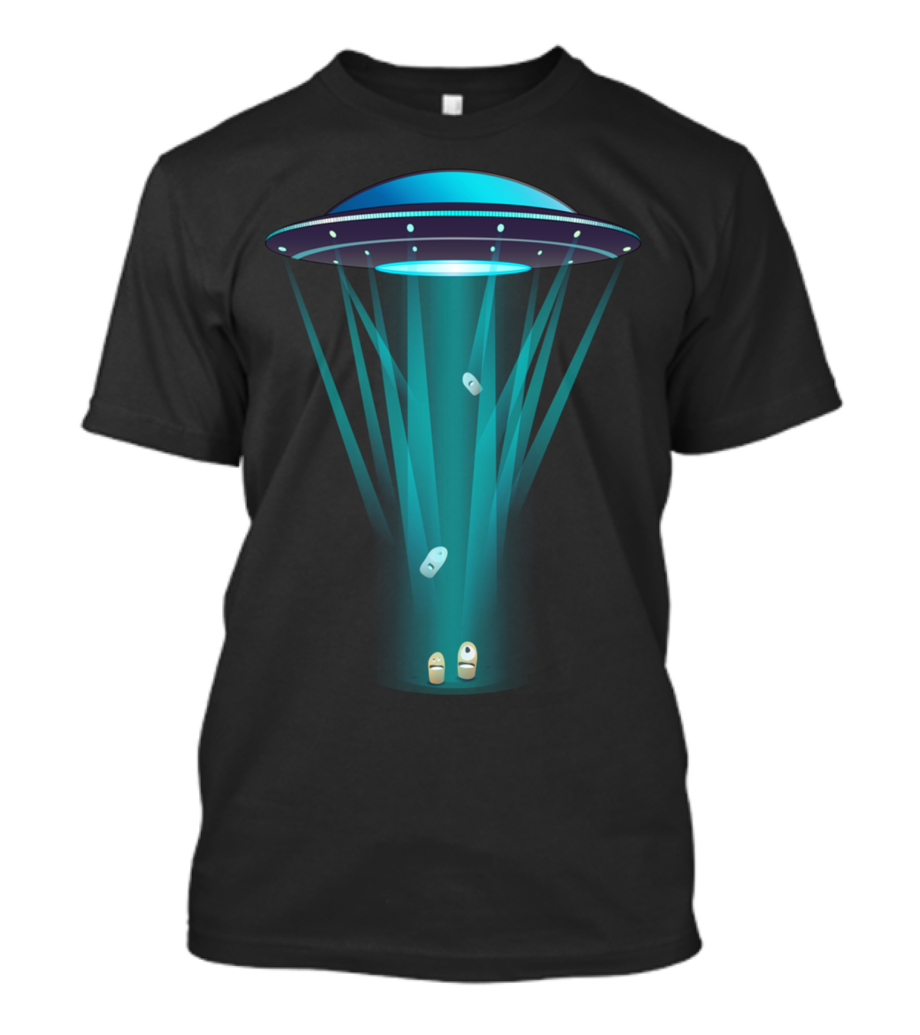 Abductees UFO Spaceship Alien Encounter Capsule Beam T-Shirt