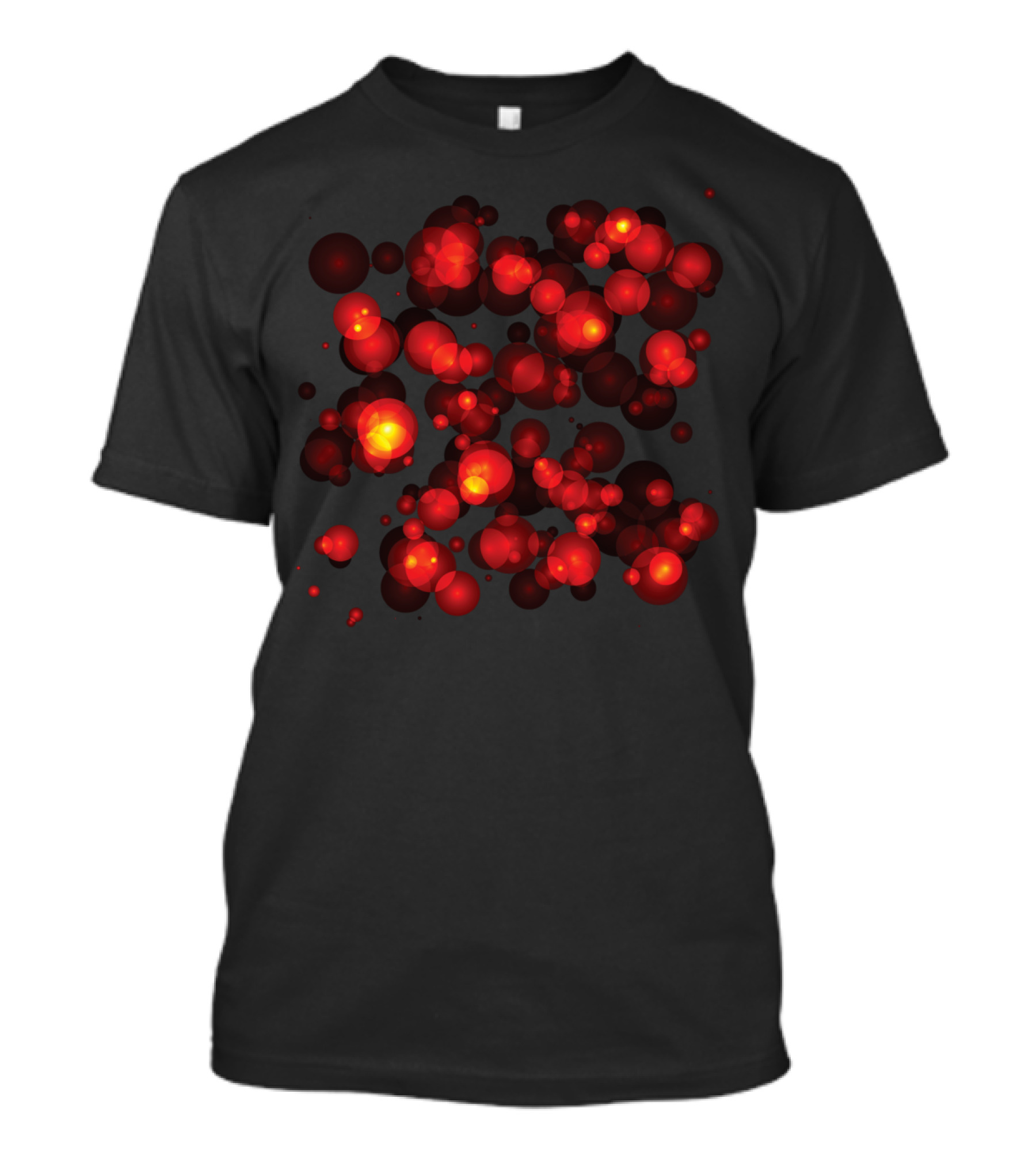 Noise And Lights Red Bokeh T-Shirt