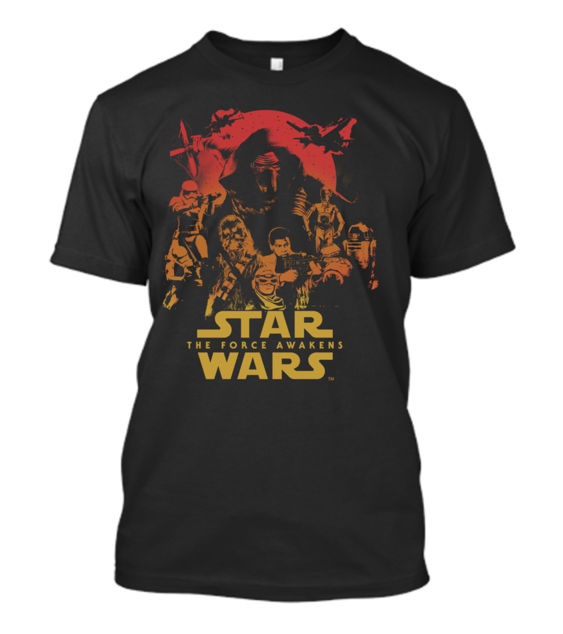 Star Wars The Force Awakens Characters Montage T-Shirt