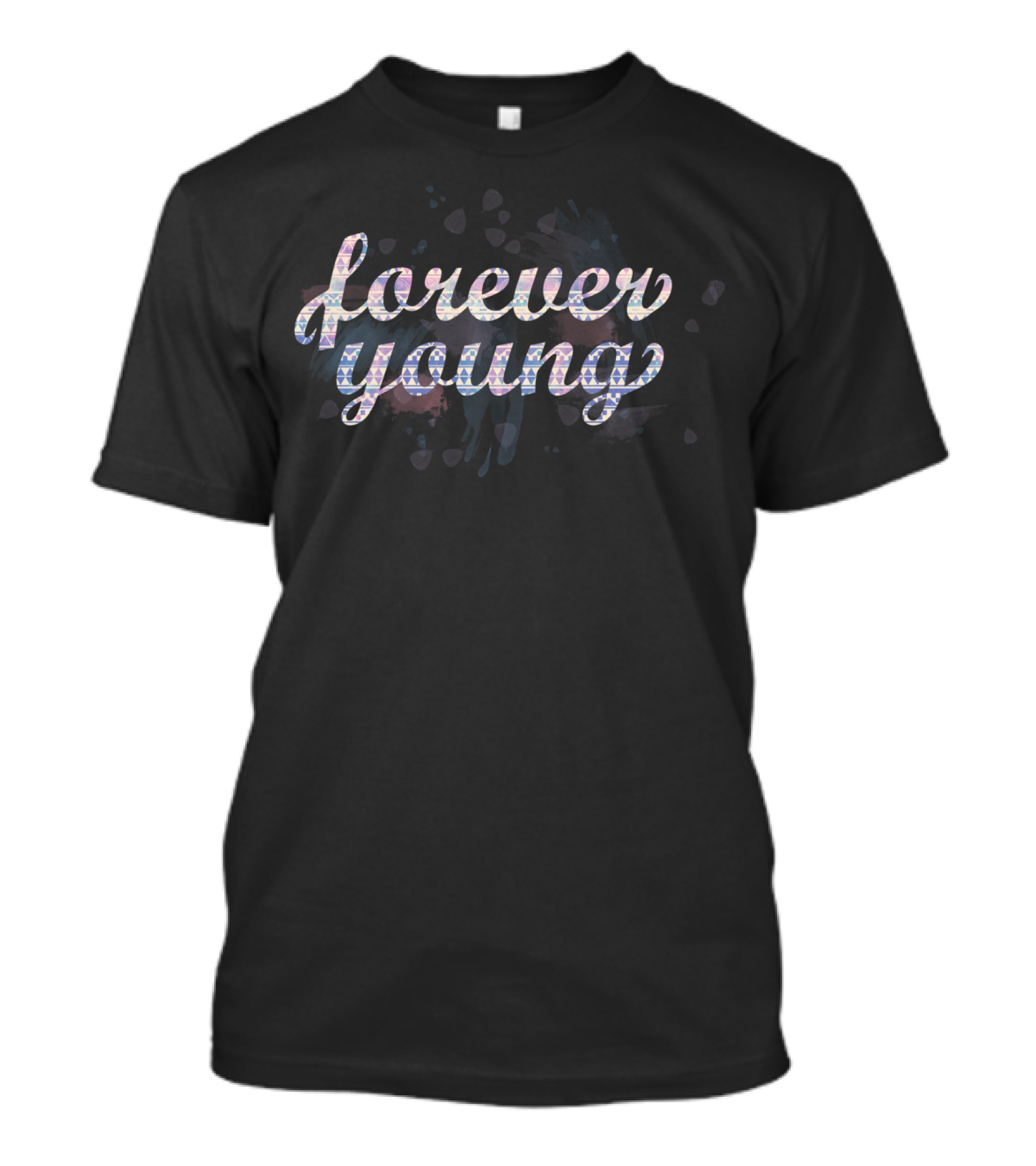 Forever Young Colorful Pastel Abstract T-Shirt