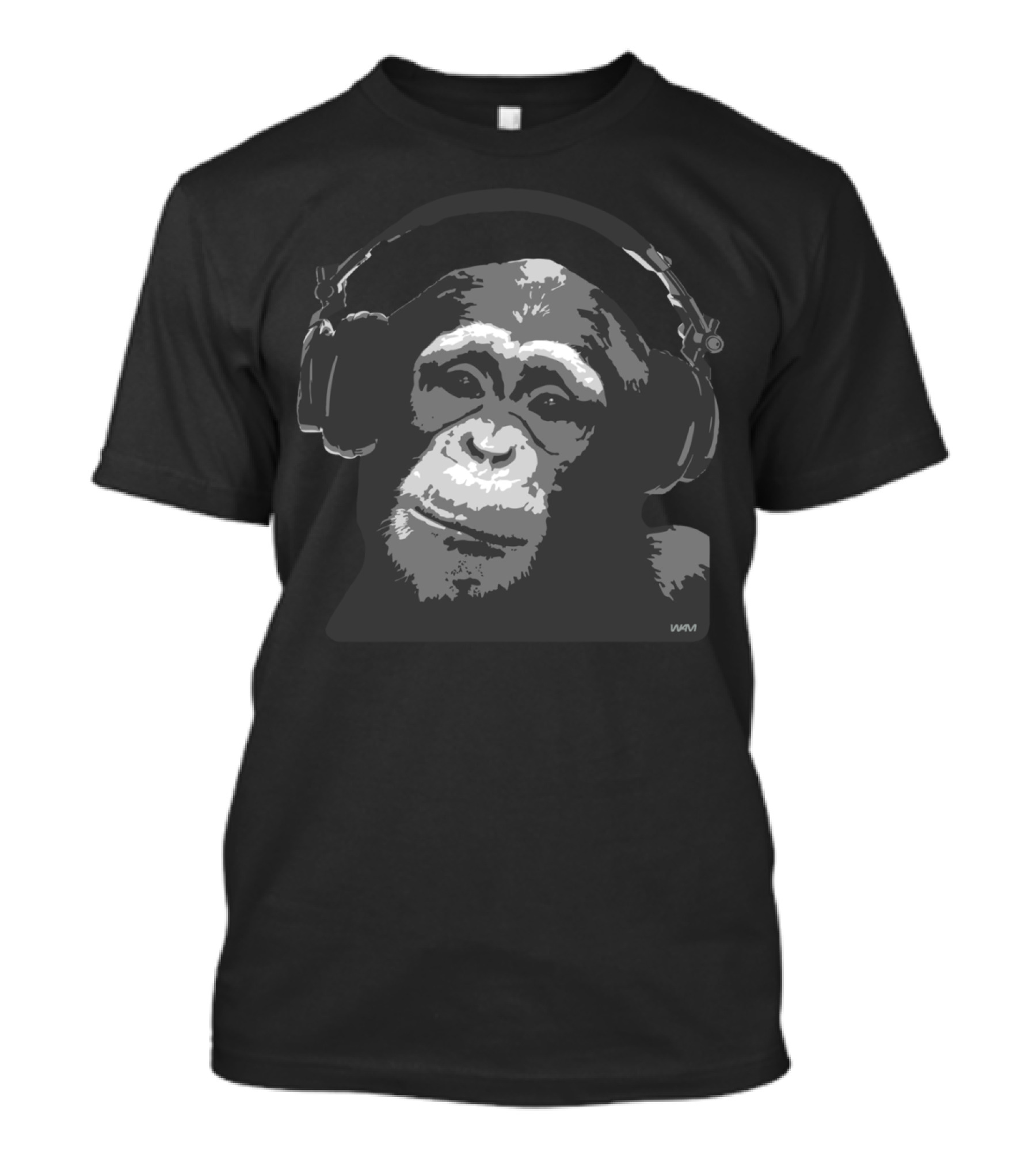 DJ Monkey Headphones Iconic Music T-Shirt