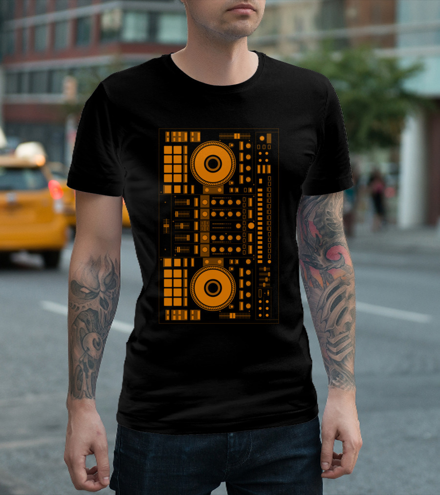 DJ Orange Mixer Deck T-Shirt