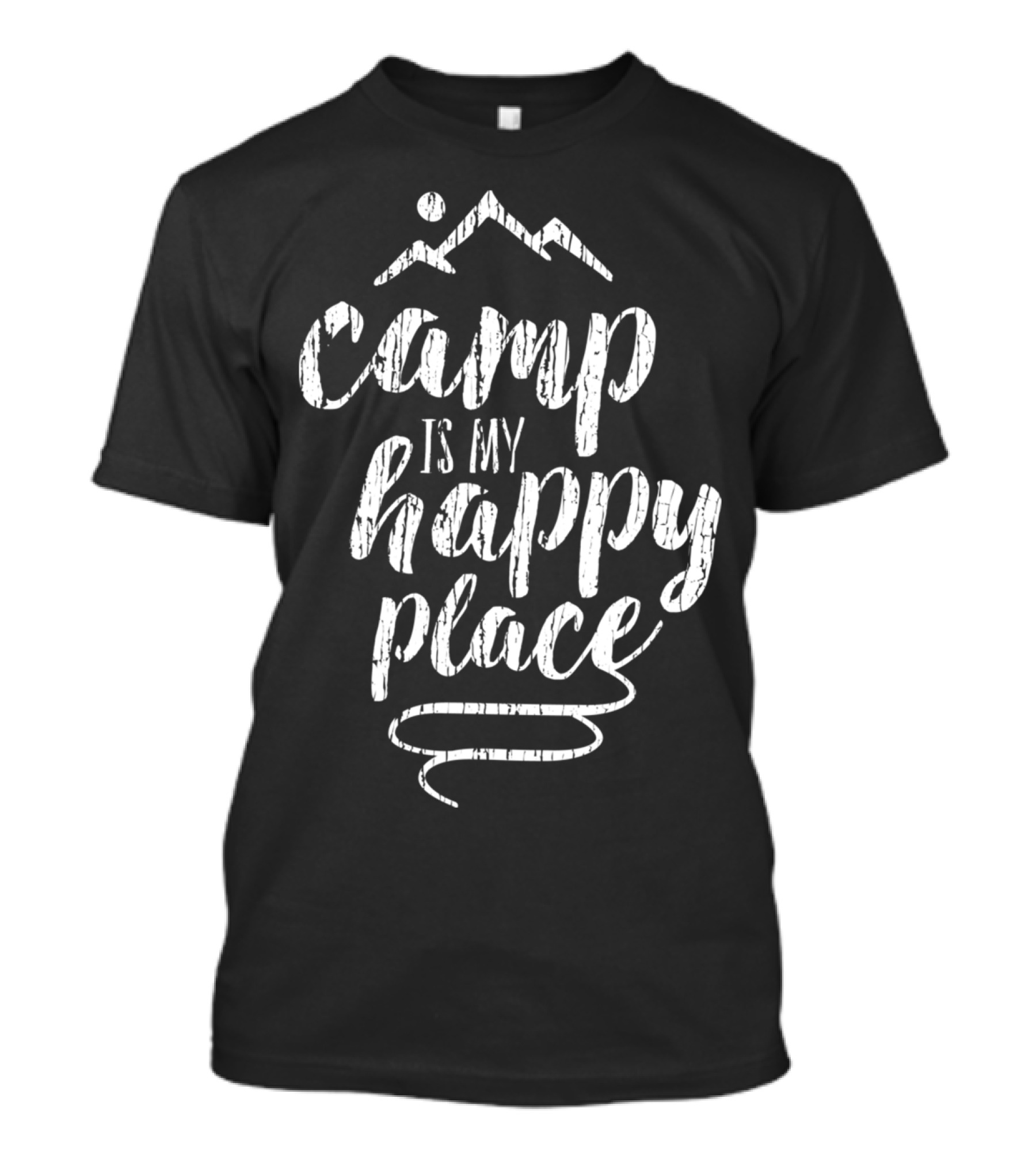 Camp Is My Happy Place Mountains T-Shirt