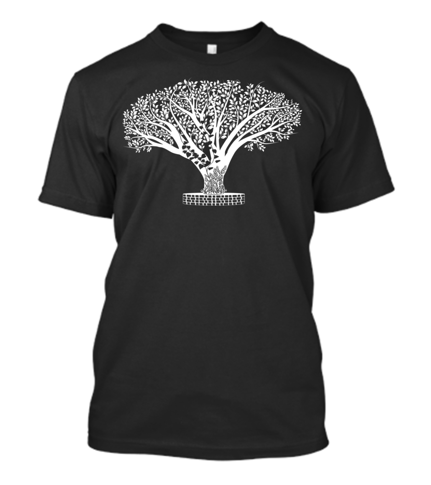 Bodhi Tree De Spiritual Enlightenment Majestic Symbol White Branches Foliage T-Shirt