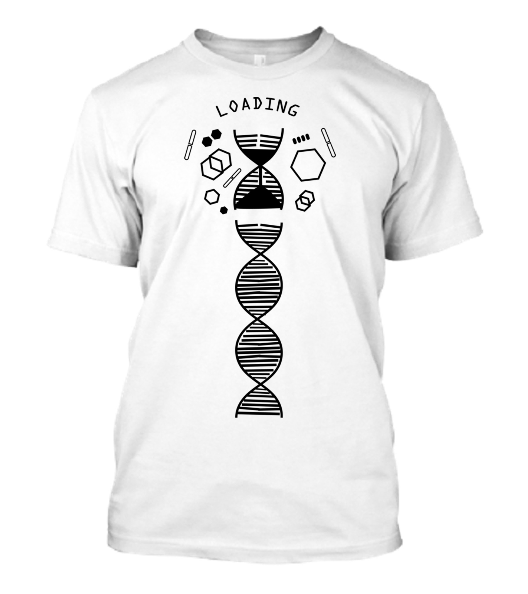Loading DNA Geometric Nerd Helix T-Shirt