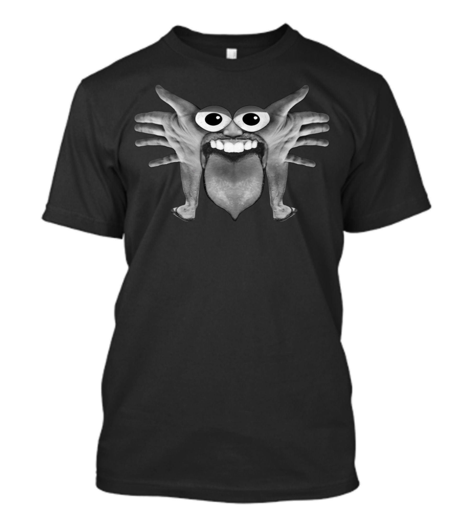 Body Part Monster Creature With Hand Ears And Tongue T-Shirt