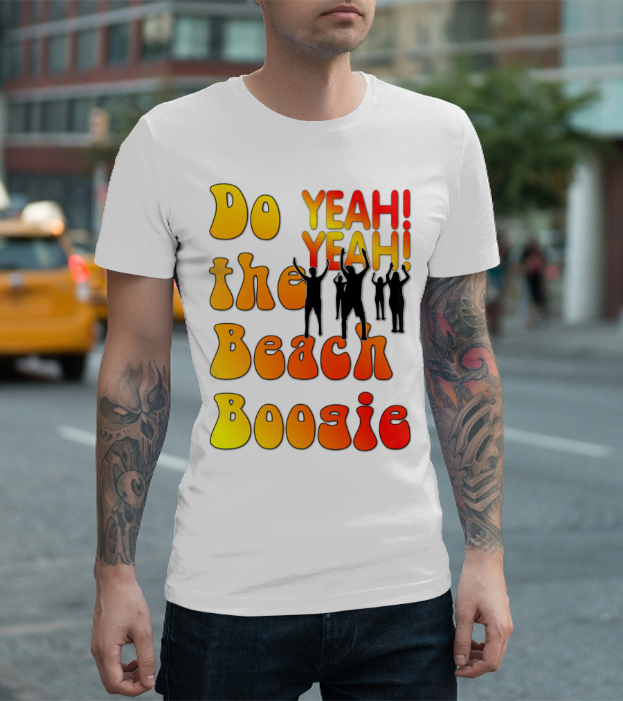 Do The Beach Boogie YEAH YEAH Dancing Silhouettes T-Shirt