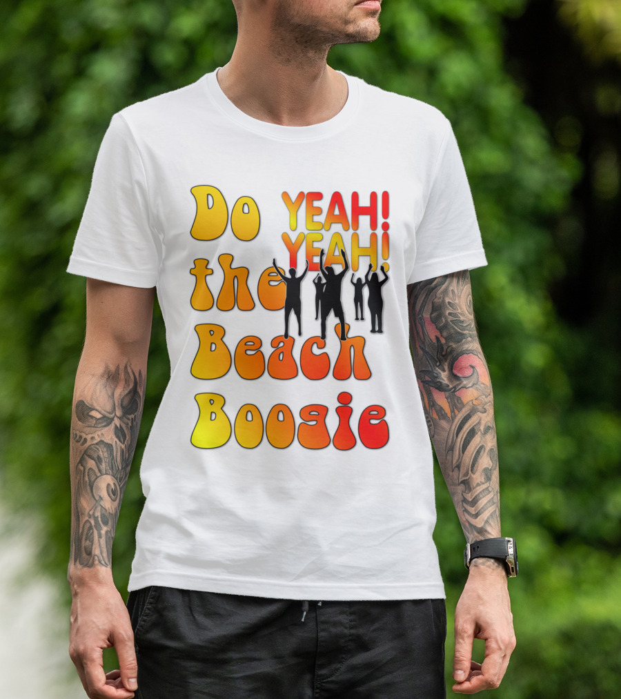 Do The Beach Boogie YEAH YEAH Dancing Silhouettes T-Shirt