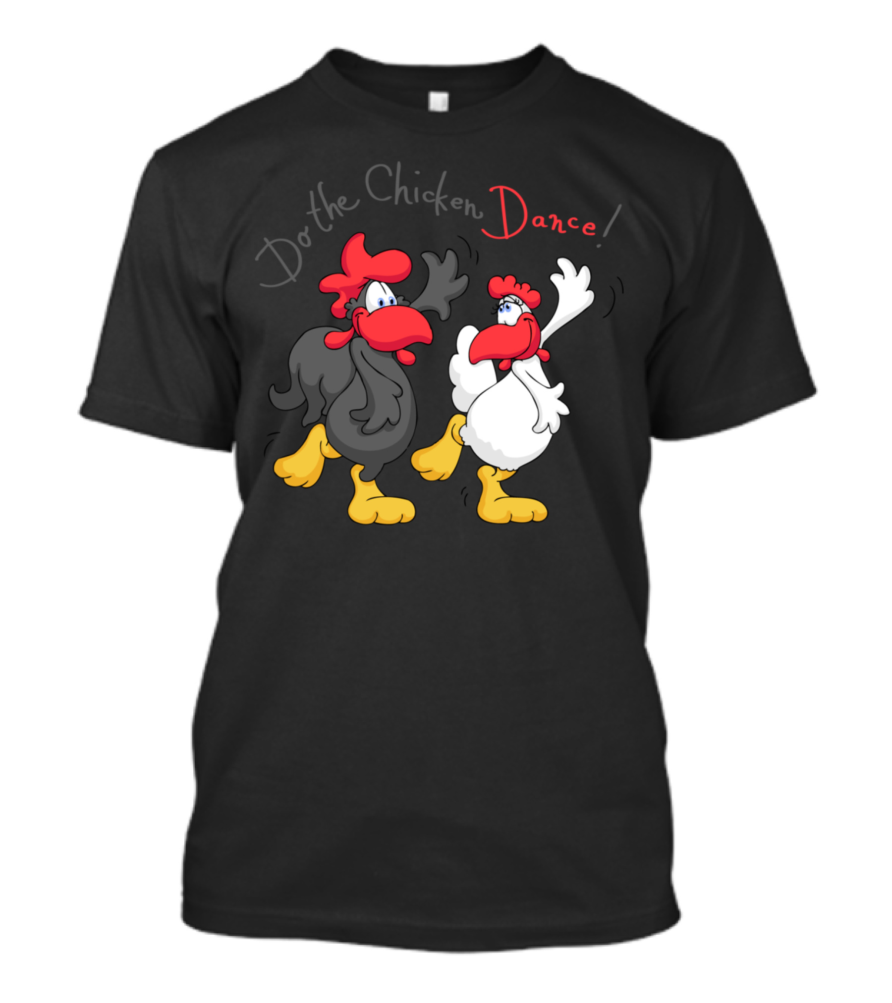 Do The Chicken Dance Cartoon Characters Fun Dance Moves T-Shirt