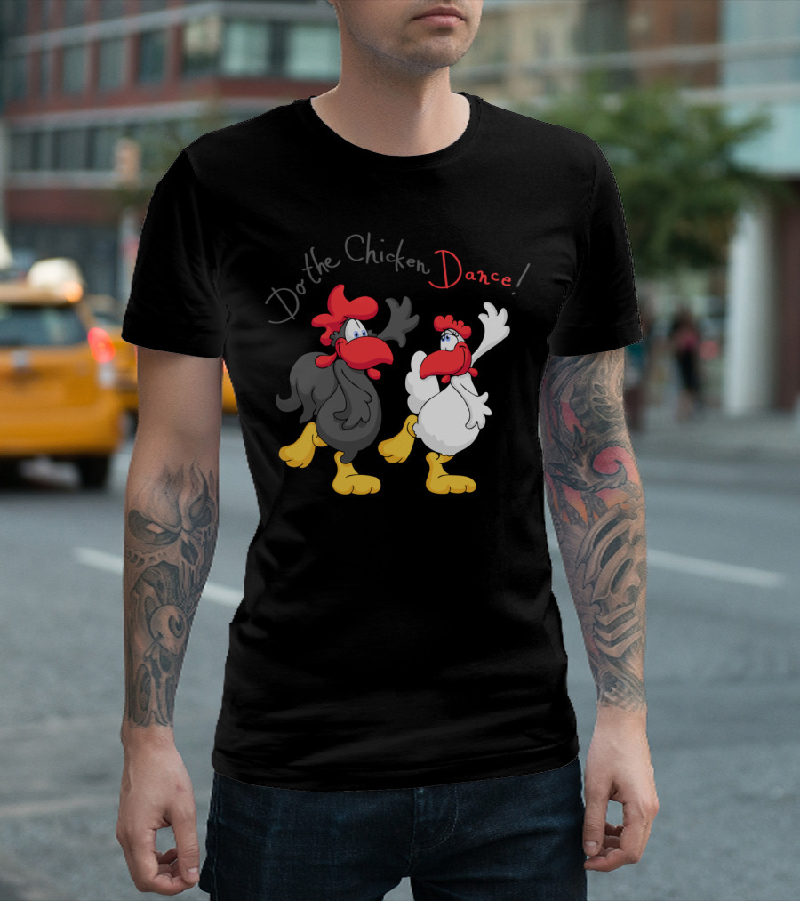 Do The Chicken Dance Cartoon Characters Fun Dance Moves T-Shirt