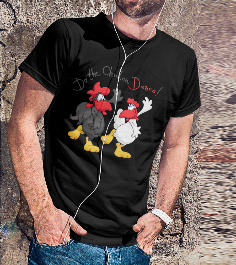 Do The Chicken Dance Cartoon Characters Fun Dance Moves T-Shirt